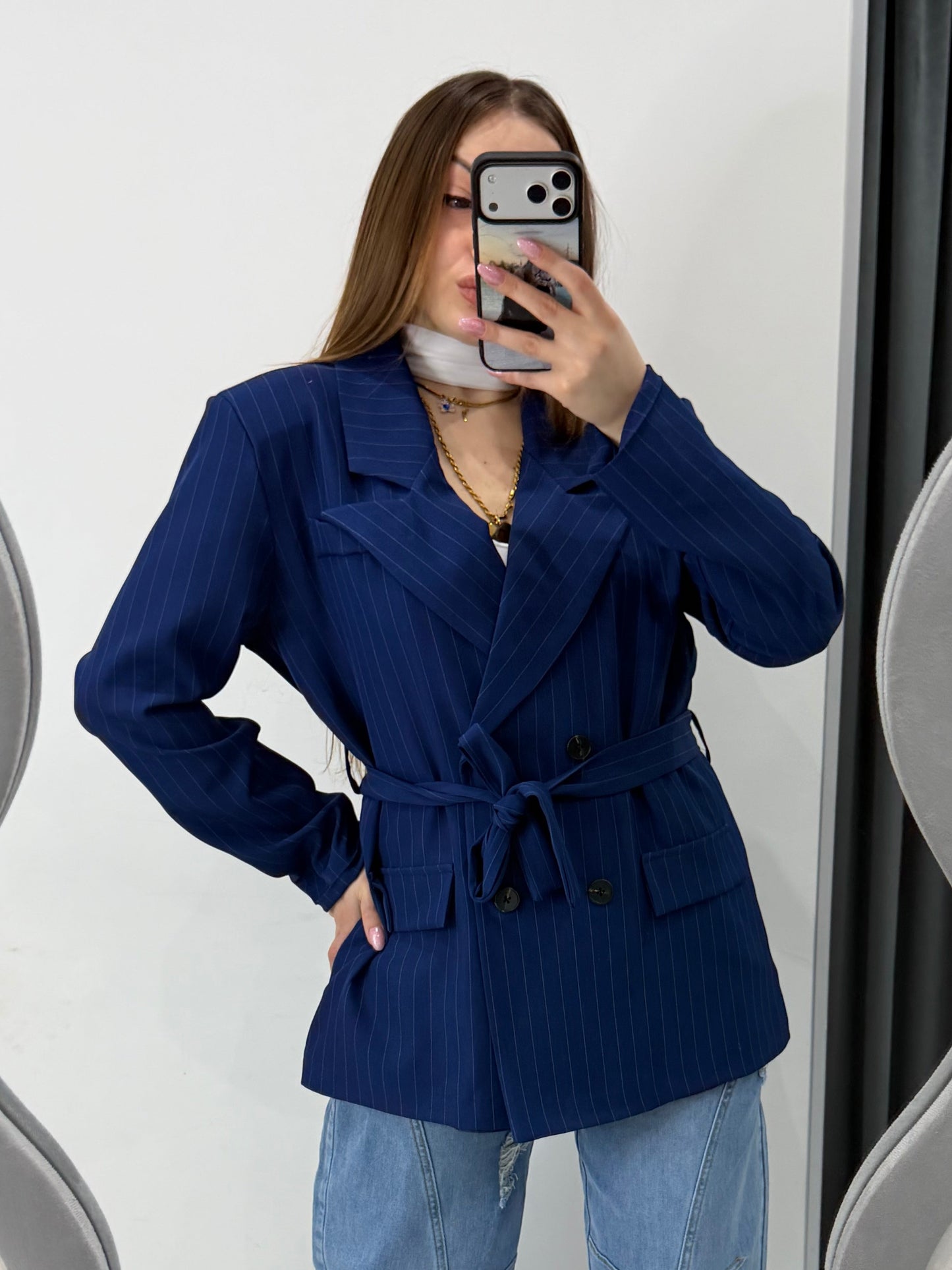 BLAZER “GESSO” BLU NAVY