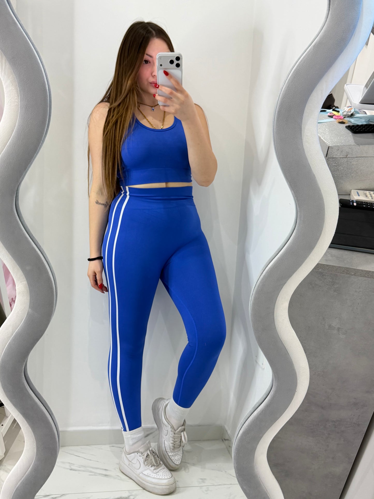TUTA FITNESS 3PZ BLU