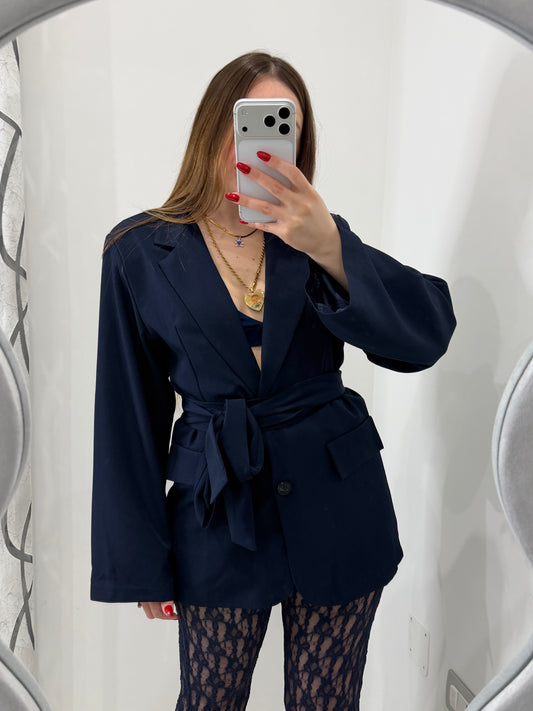 Giacca Laccio Blu Navy