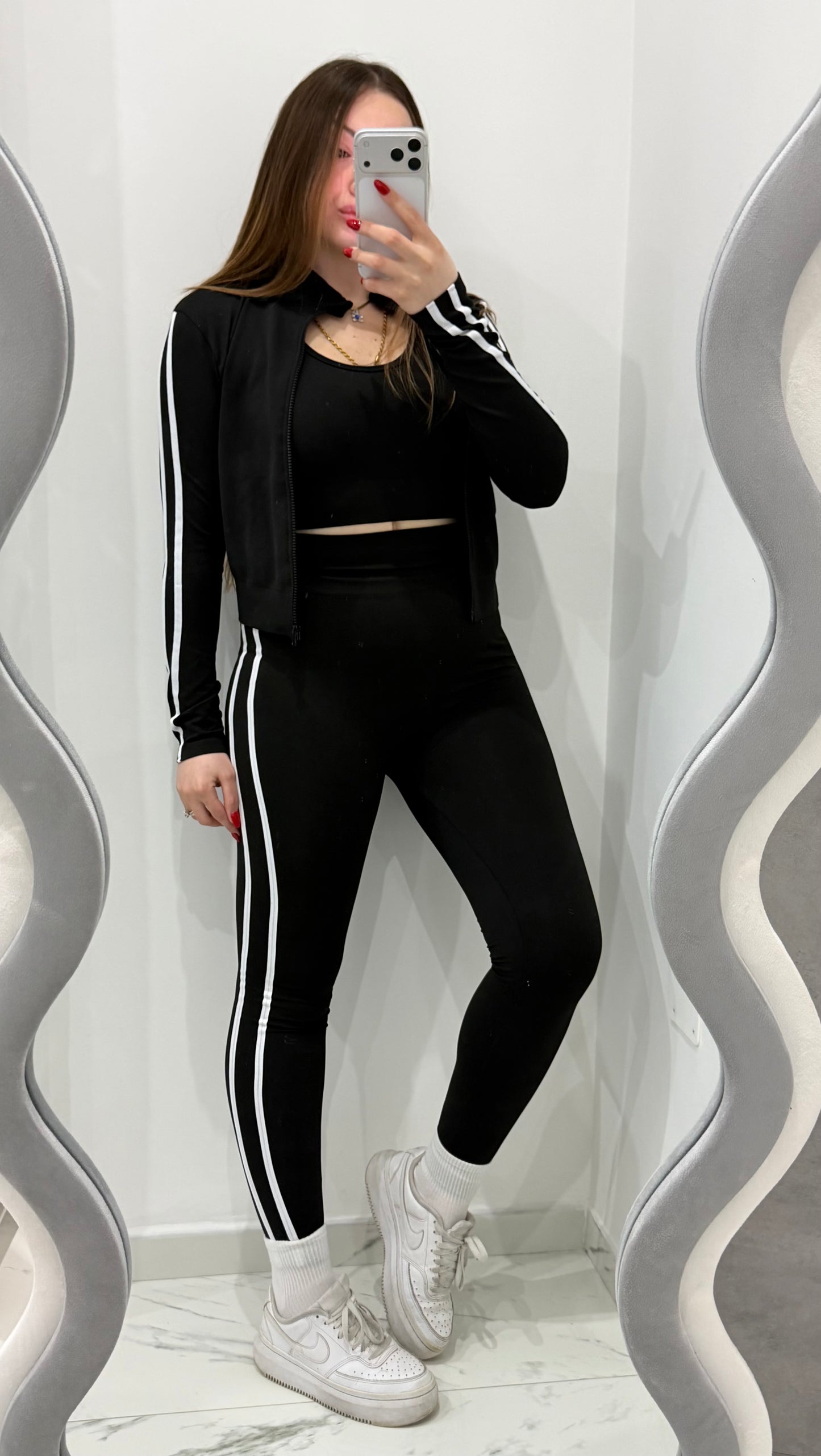 TUTA FITNESS 3PZ NERO