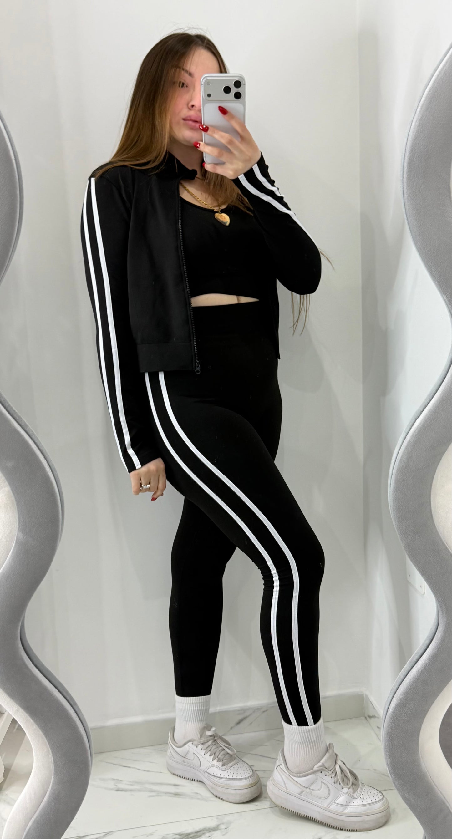 TUTA FITNESS 3PZ NERO