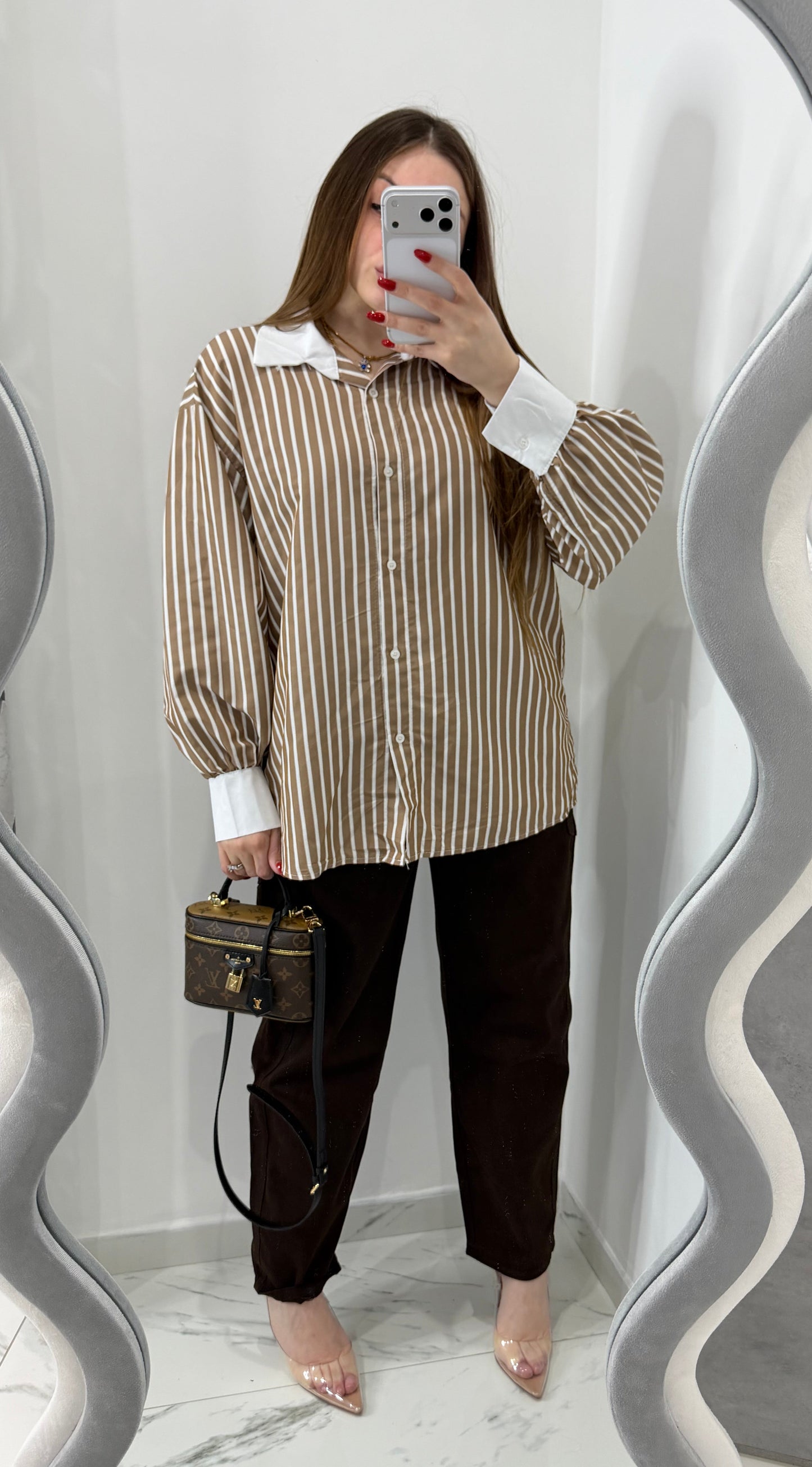 Camicia Strike Marrone