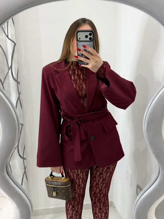Giacca Laccio Bordeaux