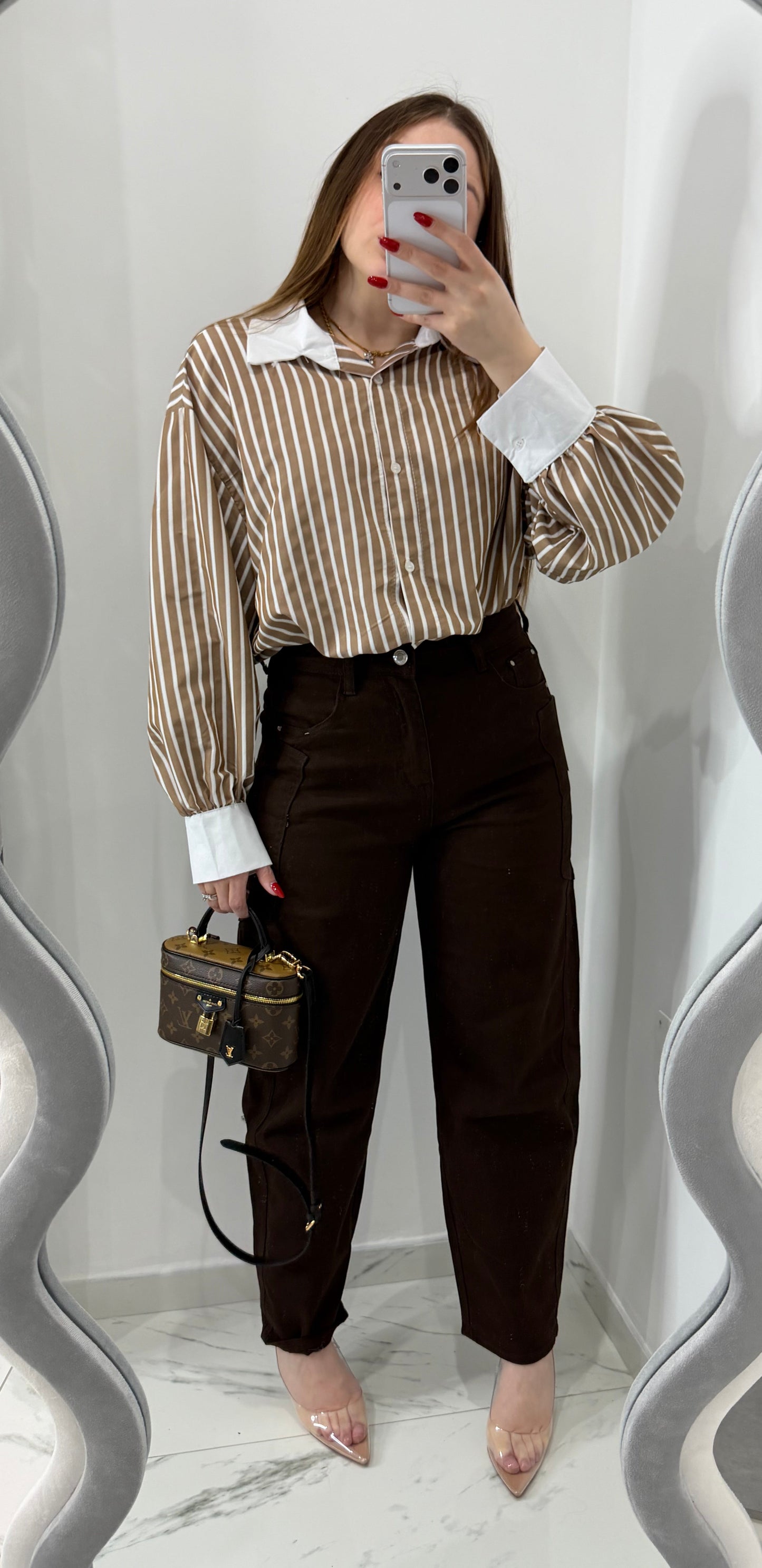 Camicia Strike Marrone